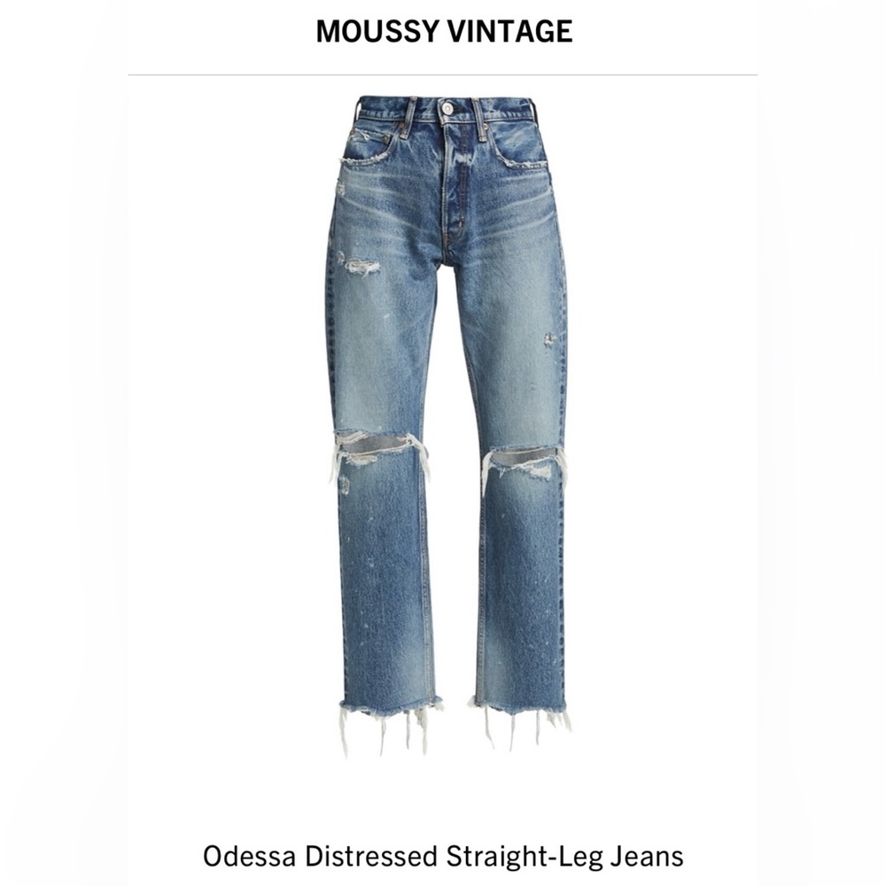 Moussy Vintage Odessa Distressed Jean Size 29 Like New